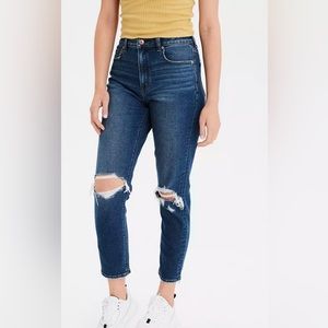 AE Stretch Ripped Mom Jean